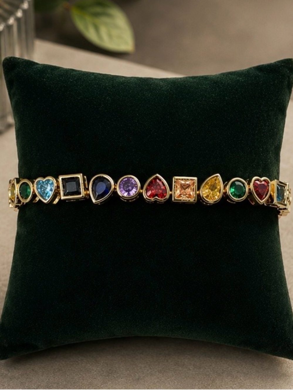 14k Multi-Gemstone Bracelet 6.5β